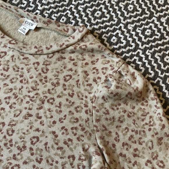 J. Crew Factory Puff sleeve fleece top - Picture 4 of 5